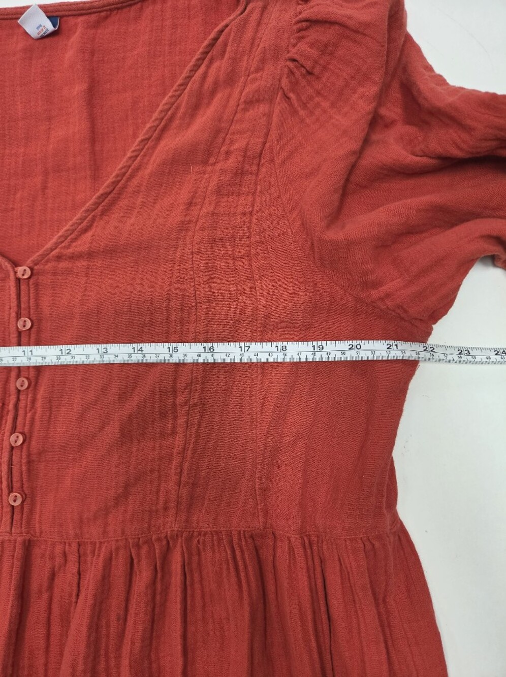 Old Navy 100% Cotton All-Day Maxi tiered Swing Dress teracotta sz XL - Picture 7 of 8